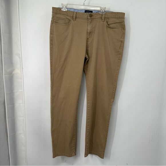Fish Hippie Size 40 X 32 Tan lighweight 5 Pocket Jeans - Picture 1 of 9